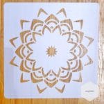 Mandala 5by5 inch stencils (Design 58)