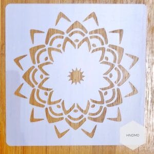 Mandala 5by5 inch stencils (Design 58)