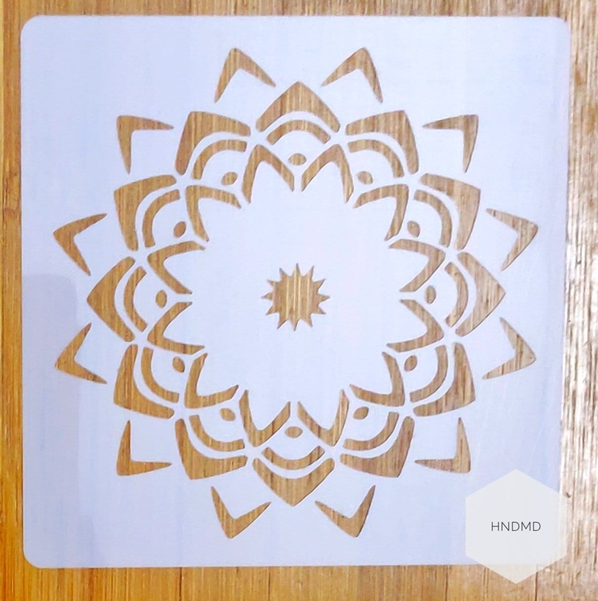 Mandala 5by5 inch stencils (Design 58) stencil CHCS 113 58 Mandala 5by5 inch stencils (Design 58)