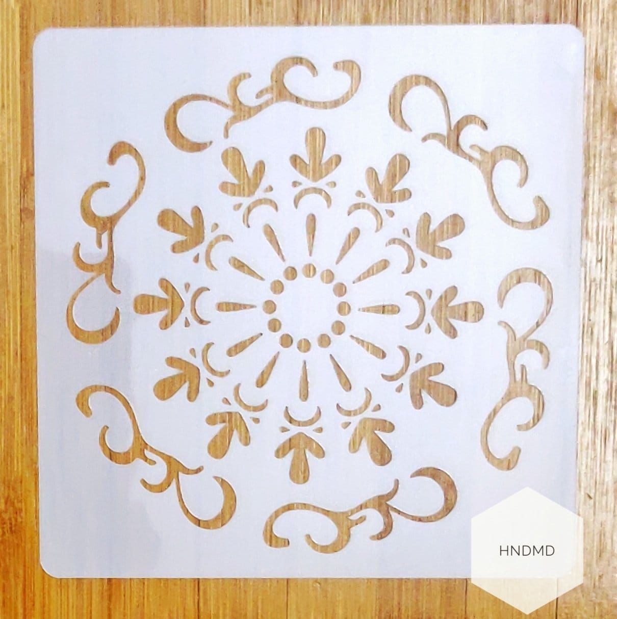 Mandala 5by5 inch stencils (Design 59) stencil CHCS 113 59 Mandala 5by5 inch stencils (Design 59)