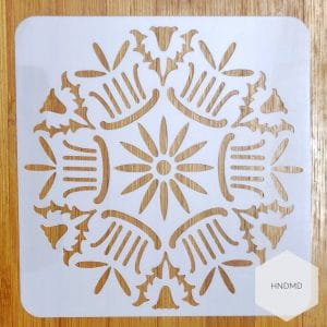 Mandala 5by5 inch stencils (Design 63)