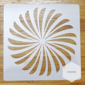 Mandala 5by5 inch stencils (Design 64)