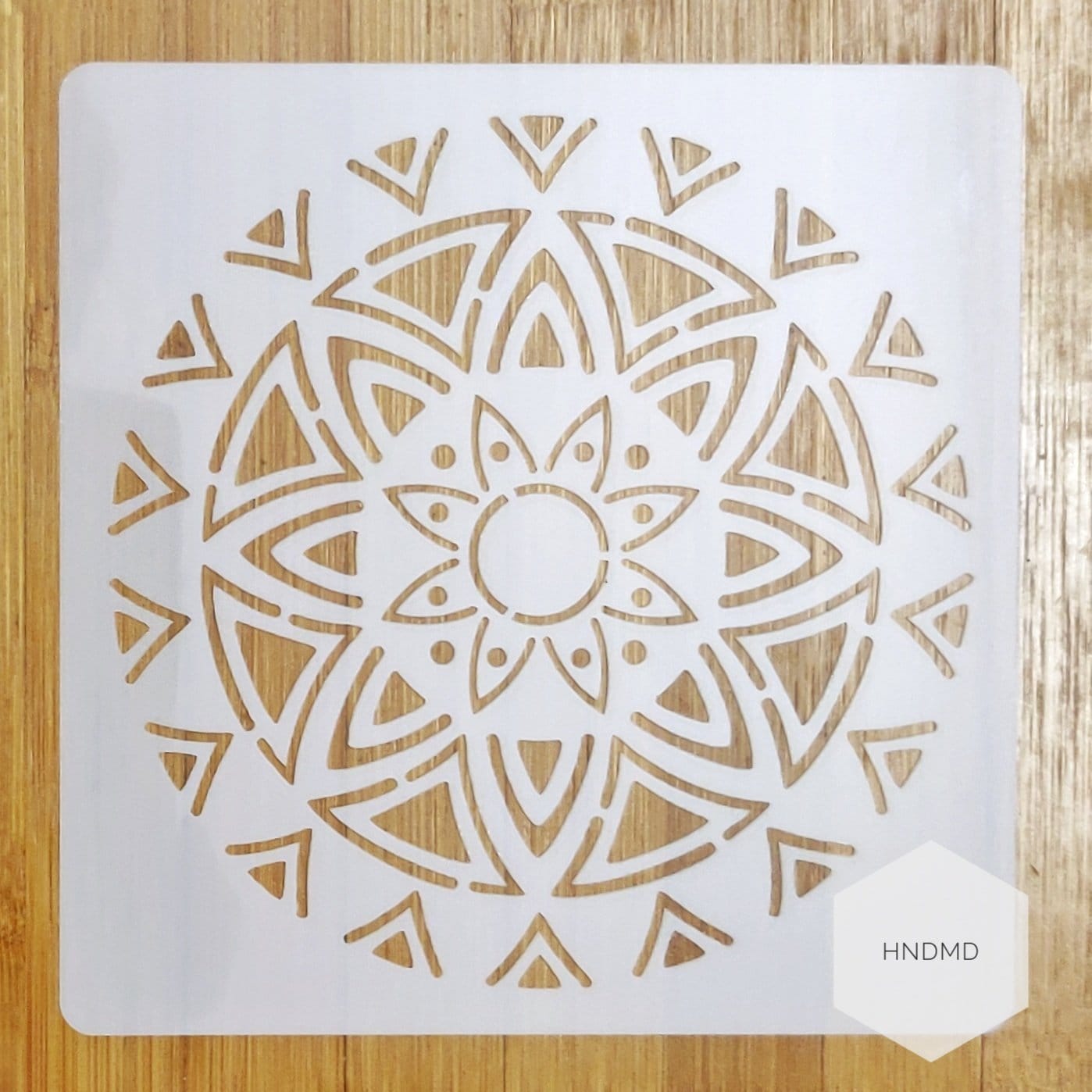 Mandala 5by5 inch stencils (Design 65) stencil CHCS 113 65 Mandala 5by5 inch stencils (Design 65)