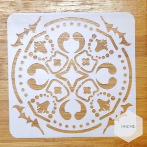 Mandala 5by5 inch stencils (Design 69)