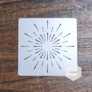 Mandala 5by5 inch stencils (Design 7)