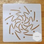 Mandala 5by5 inch stencils (Design 71)