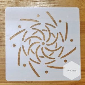 Mandala 5by5 inch stencils (Design 71)