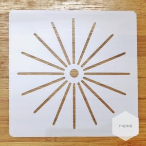 Mandala 5by5 inch stencils (Design 72)