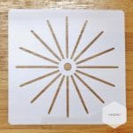 Mandala 5by5 inch stencils (Design 72)