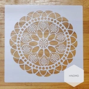Mandala 5by5 inch stencils (Design 74)
