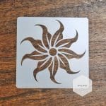 Mandala 5by5 inch stencils (Design 8)