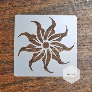 Mandala 5by5 inch stencils (Design 8)