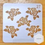 Stencil - Roses (5 by 5 inch)