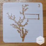 Stencil - Floral Frame (5 by 5 inch)