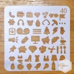 Stencil - Icons (5 by 5 inch)