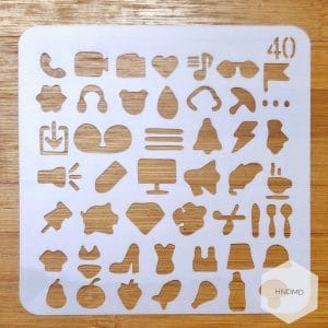 Stencil - Icons (5 by 5 inch)