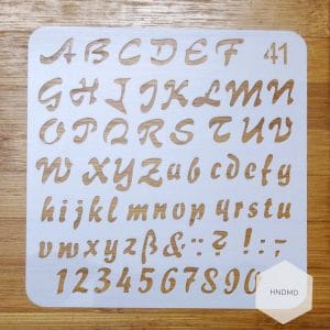 Stencil - Alphabets (5 by 5 inch)