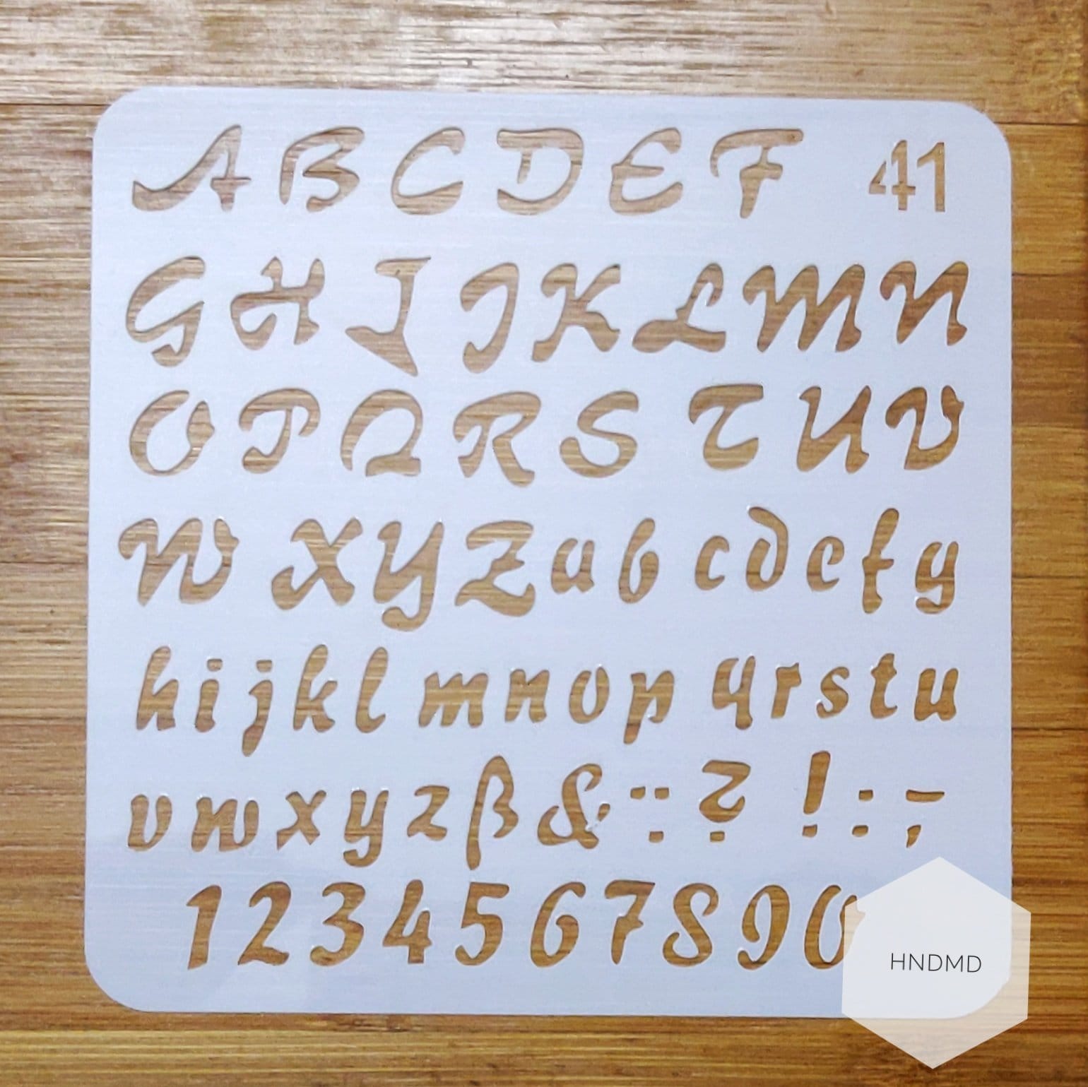Stencil - Alphabets (5 by 5 inch) stencil CHCS 99 41 Stencil - Alphabets (5 by 5 inch)