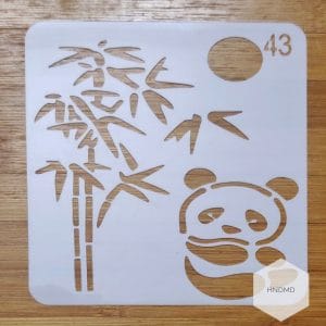 Stencil - Panda (5 by 5 inch)