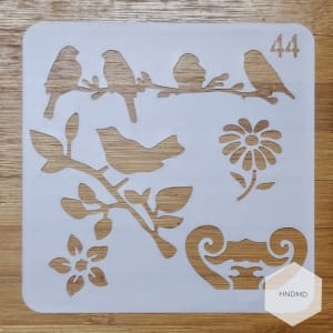 Stencil - Birds (5 by 5 inch)