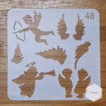 Stencil - Angels (5 by 5 inch)