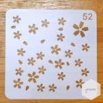 Stencil - Sakura Flowers (5 by 5 inch)