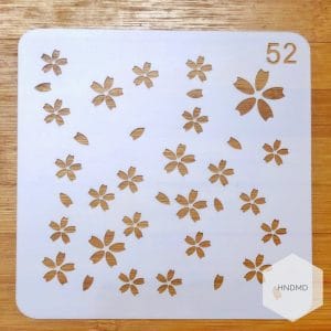 Stencil - Sakura Flowers (5 by 5 inch)