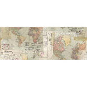 TimHoltz IdeaOlogy Collage Paper 6yds - Travel