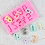 Numbers Silicone Clay Mould