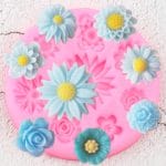 Many Flowers Silicone Clay Mould