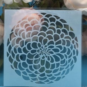 Circular Stencil - Simple Flower