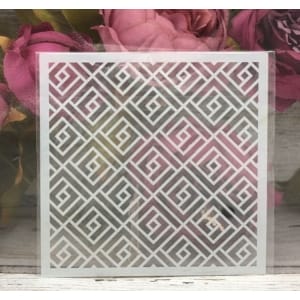5by5 inch stencils - Geometric Pattern