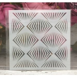 5by5 inch stencils - Ray Pattern