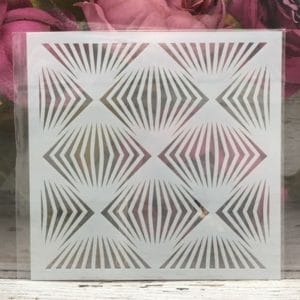 5by5 inch stencils - Ray Pattern
