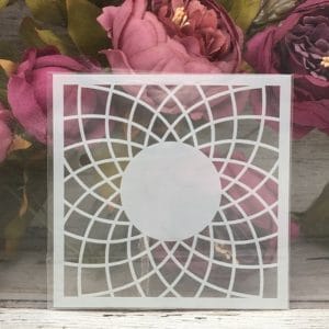 5by5 inch stencils - Concentric Circles