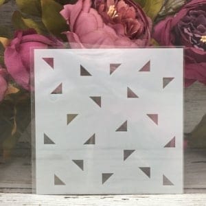 5by5 inch stencils - Triangles Background