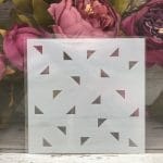 5by5 inch stencils - Triangles Background