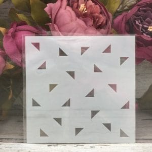 5by5 inch stencils - Triangles Background