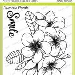 Tubby Photopolymer Clear Stamps - Plumeria Florals