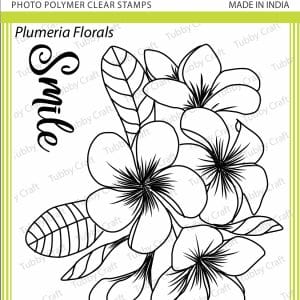 Tubby Photopolymer Clear Stamps - Plumeria Florals