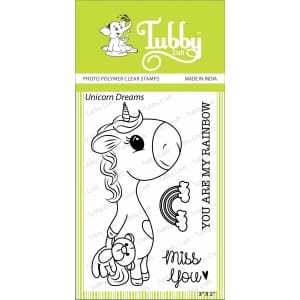 Tubby Photopolymer Clear Stamps - Unicorn Dreams