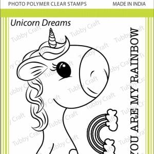 Tubby Photopolymer Clear Stamps - Unicorn Dreams