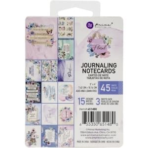 Prima Watercolor Floral journalling Cards 3"X4" 45/Pkg