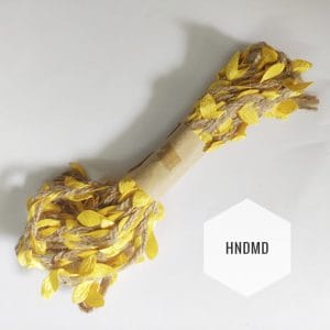 Leaves Jute Twine - Yellow