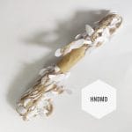 Leaves Jute Twine - White