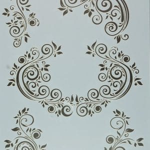 Cadence A4 Stencil - Leafy Flourishes