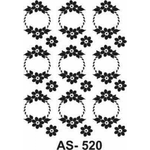 Cadence A4 Stencil - Circle Flourishes