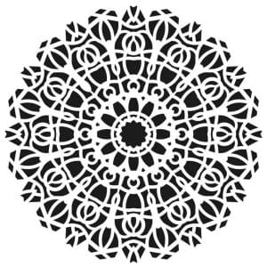 Cadence 35 by 35 cm stencil - Lace (YDS-012)