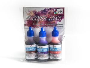 HS Alcohol Inks - Set 3 (Coral, Hickory and Purple)
