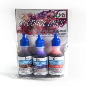HS Alcohol Inks - Set 3 (Coral, Hickory and Purple)